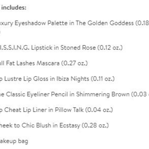 Charlotte Tilbury Golden Goddess Makeup Bag Gift Set Brand New in Original Pack - Picture 2 of 3